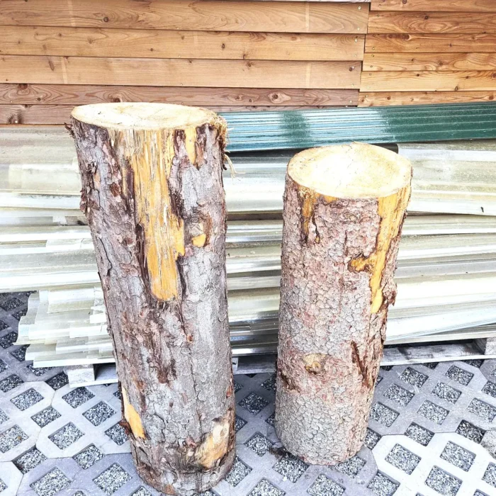 Špalek na dřevo smrkový - ø 37 cm, výška 118 cm